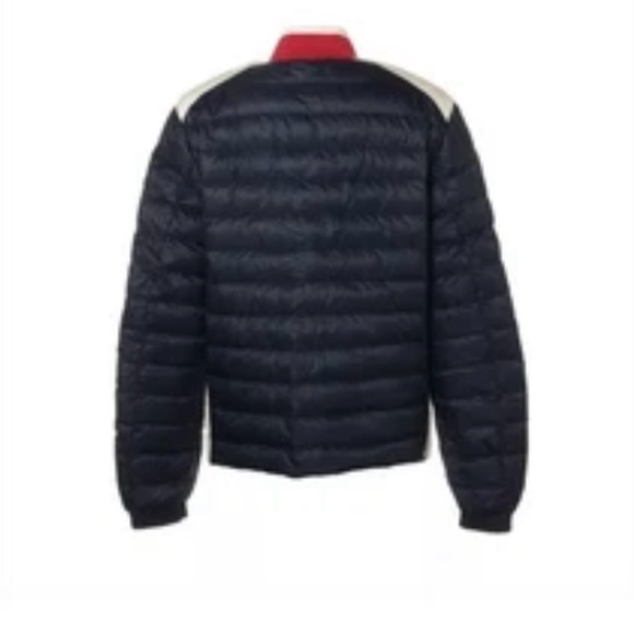 Moncler Navy and White Men's Puffer Jacket Size 5 Large - Picture 2 of 9